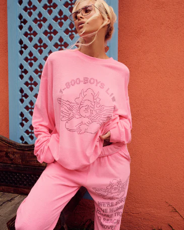 1-800 Neon Pink Mac Slim Pant - Image 3