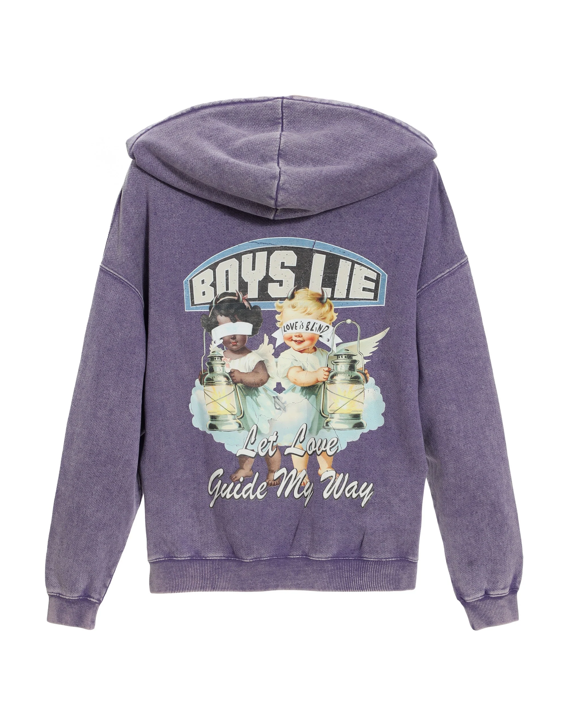 Aura Let Love Guide My Way Racer Hoodie - Image 2