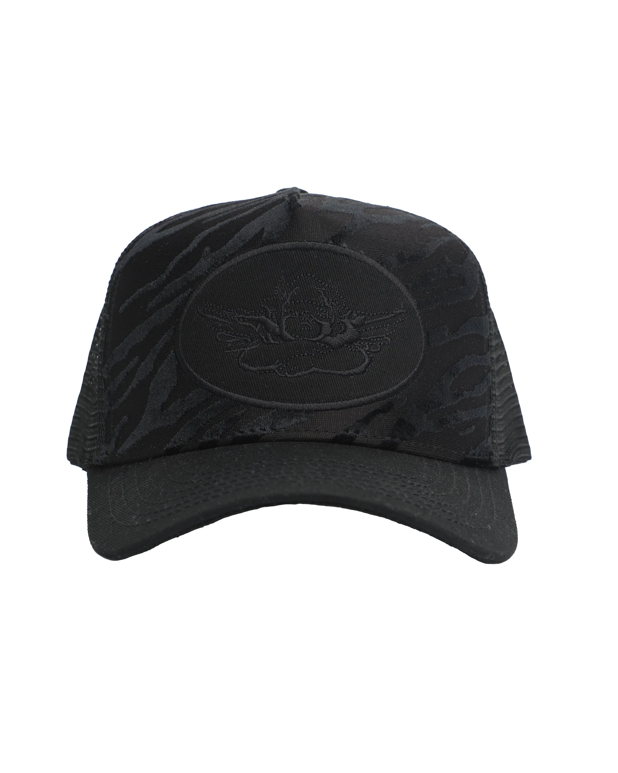 Black Flames Trucker Hat - Image 2