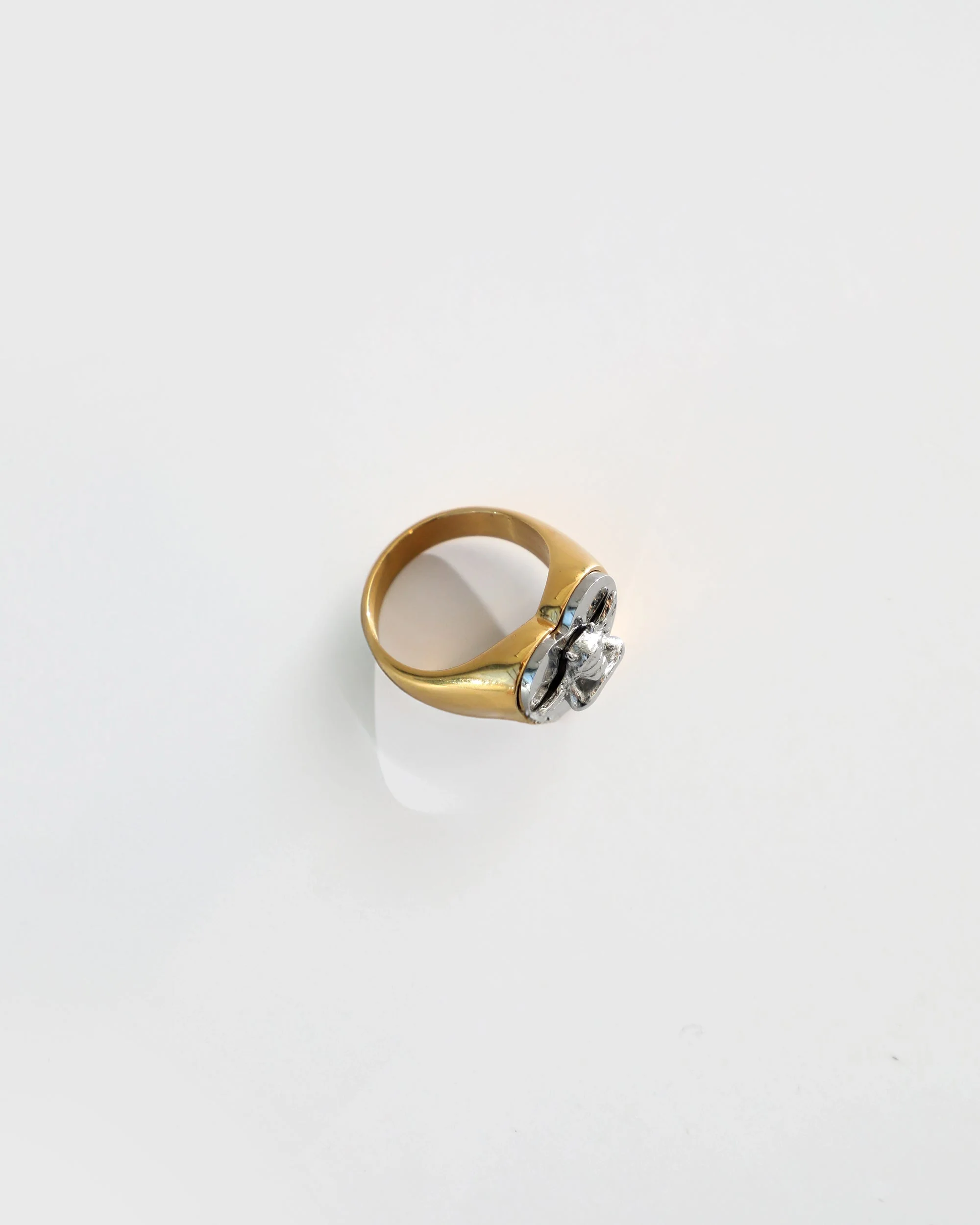 Boys Lie Stainless Steel Logo Heart Ring - Image 4
