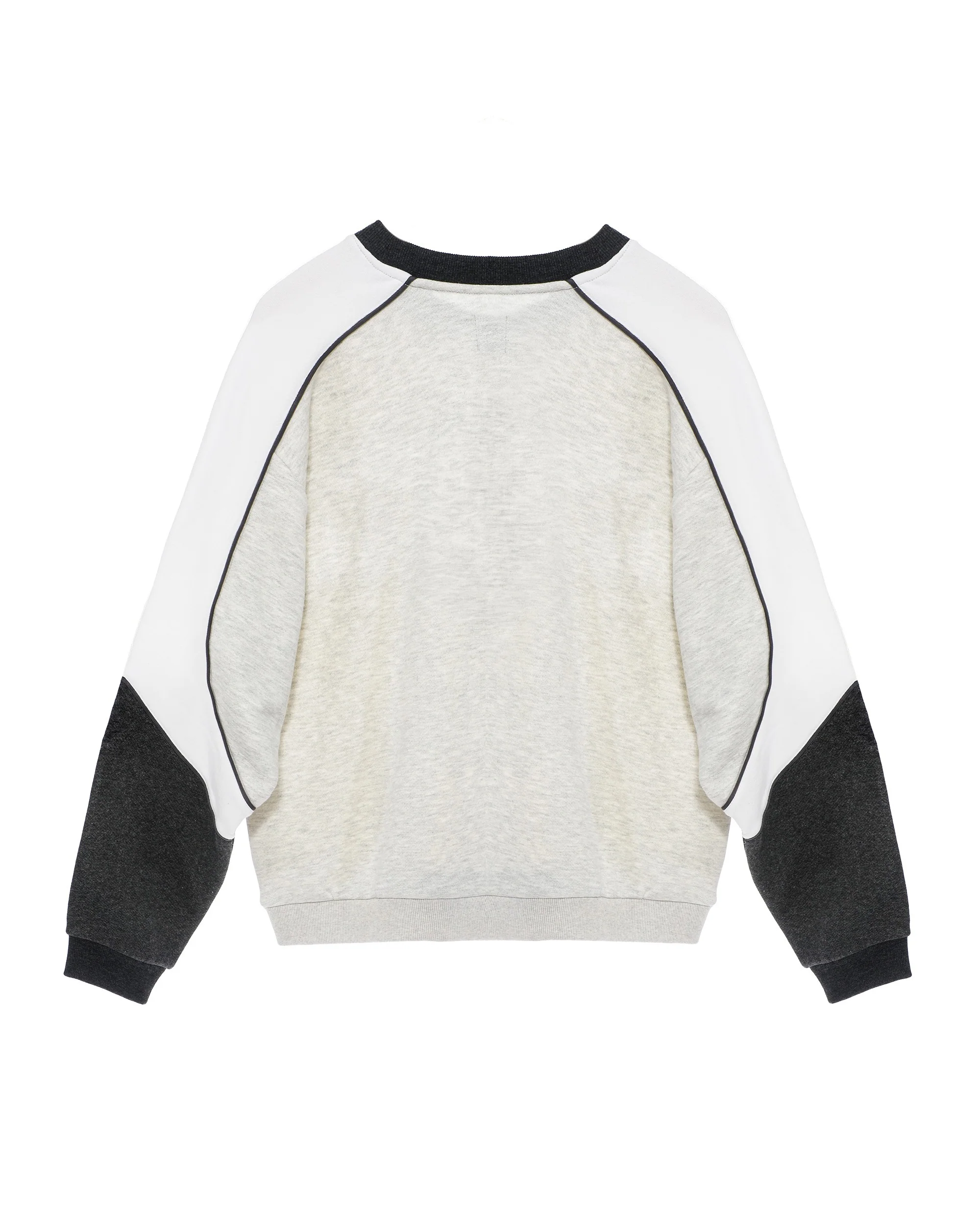 First Pick Heathered Paneled Kara Crewneck - Image 2