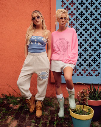 Icy Blue Logo Kimmy Shorts - Image 4