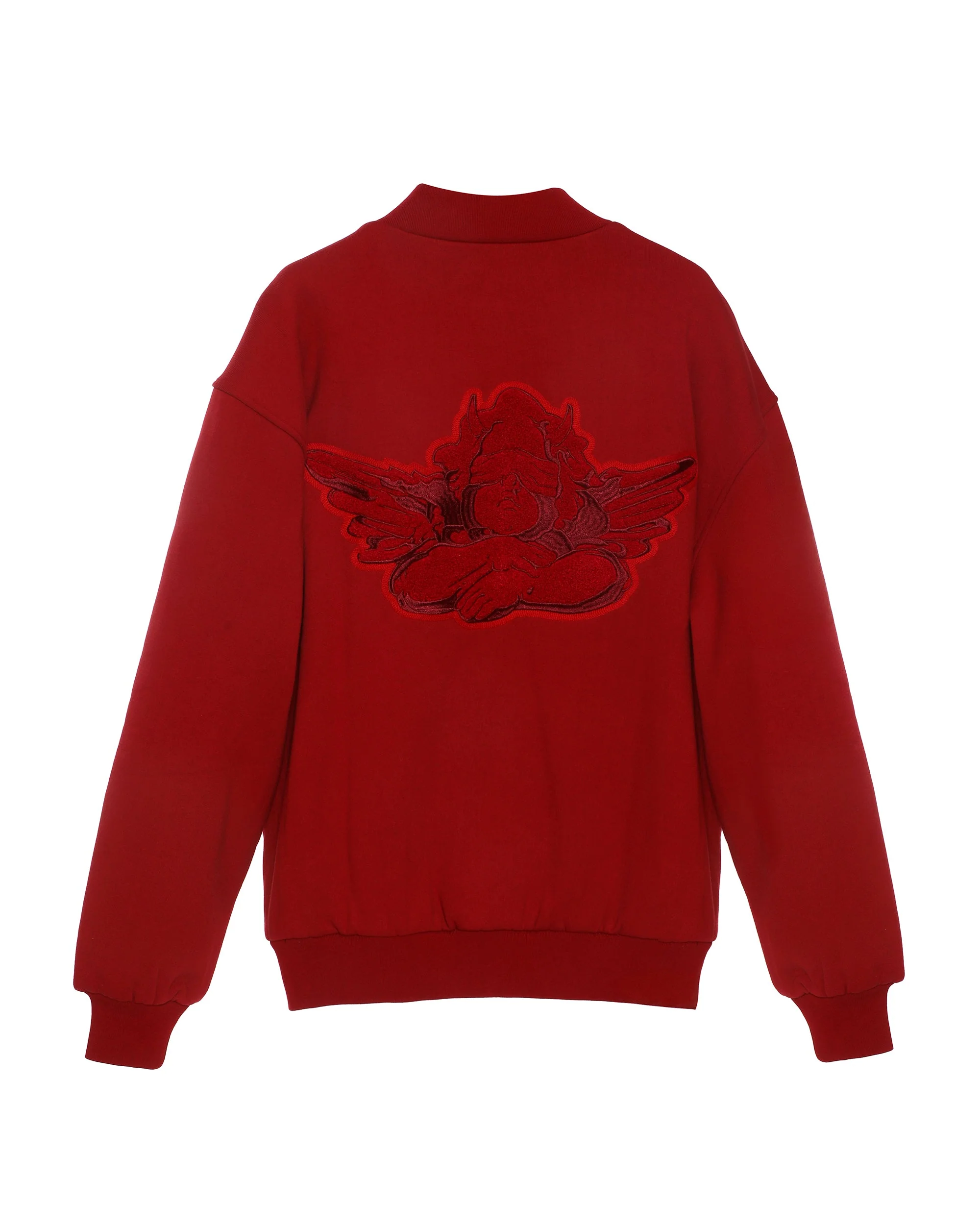 Red Roses, Red Roses Fleece Varsity Jacket - Image 2
