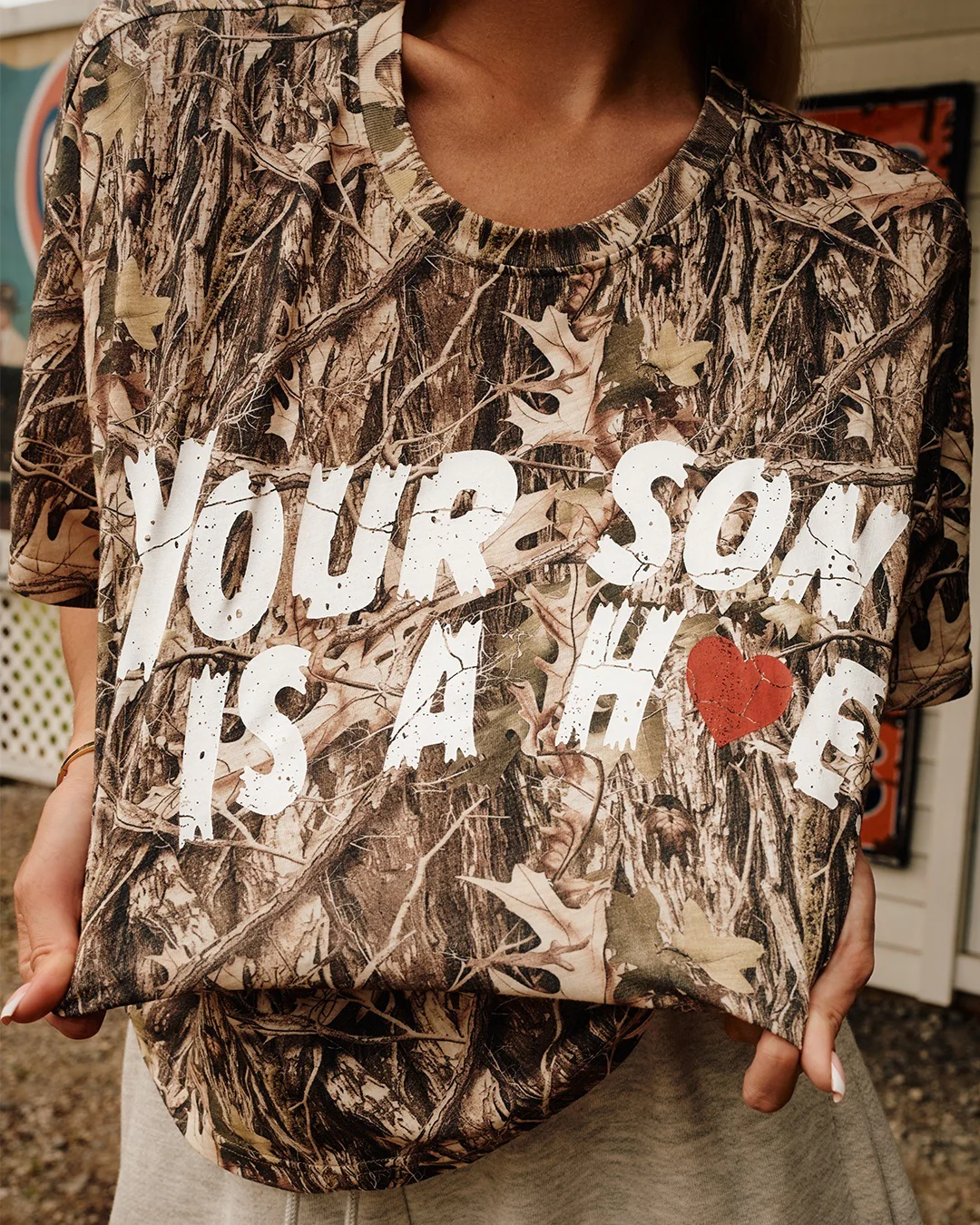 Son of a Boyfriend Tee Manhunt Camo - Image 6