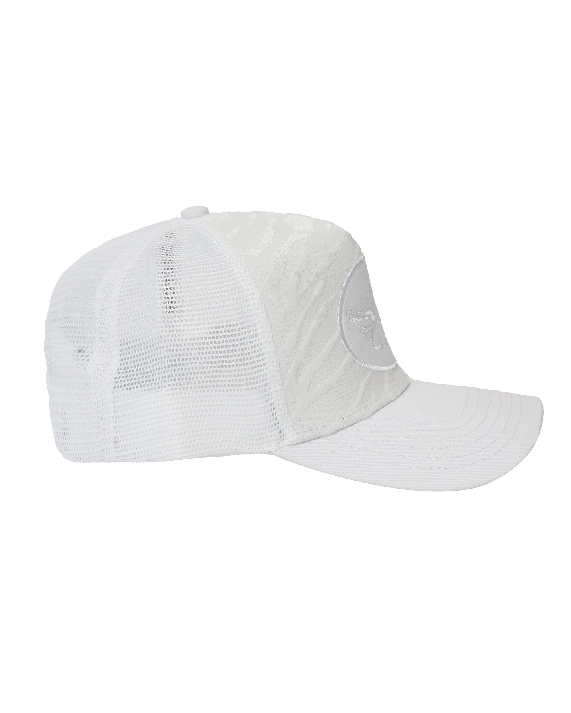 White Flames Trucker Hat - Image 3